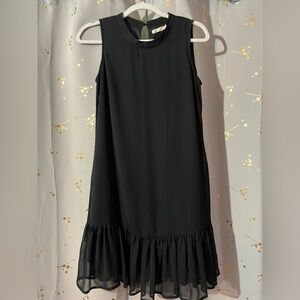 TULLE Anthropologie Drop-waist Cocktail Dress- Black Size Small